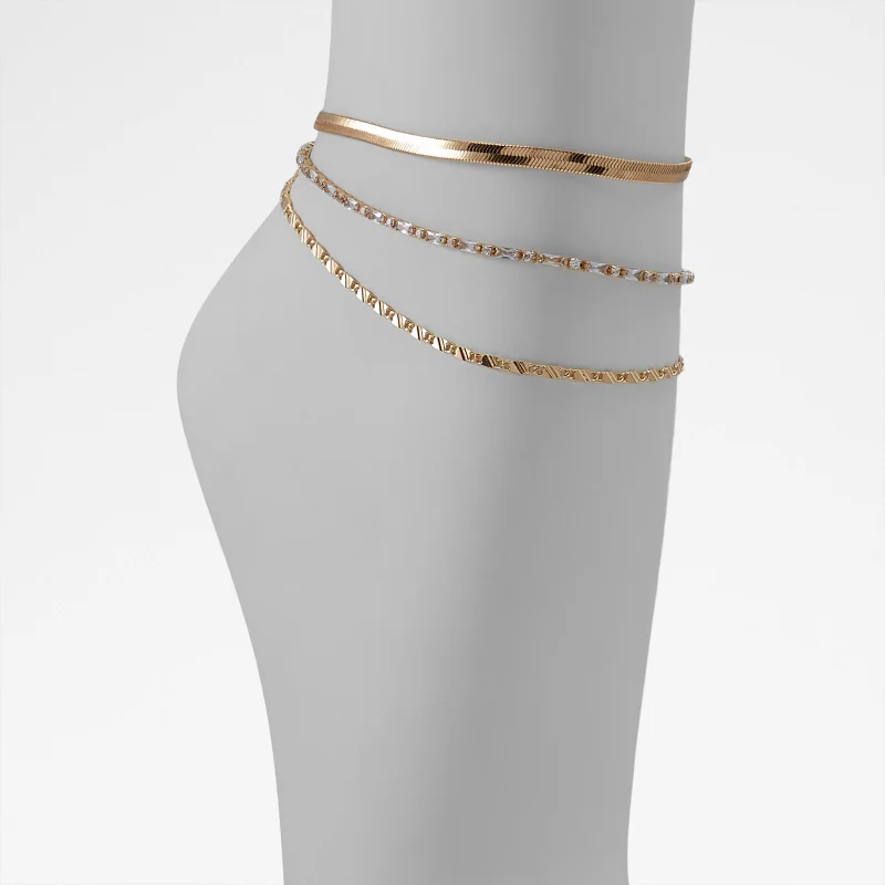 الدو CHOITHA 3-Pack Gold-Tone Anklets